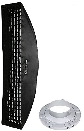 Godox 12x47 / 30x120cm Strip Beehive Honeycomb Grid Softbox with Bowens Mount Speedring for Studio Flash Strobe Lighting