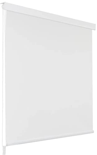 vidaXL Shower Roller Blind 100x240 cm White | 100% EVA Material, Water- | Modern and Functional Design | Easy to Assemble, Ideal for Bathroom