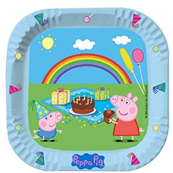 Happy People Peppa Pig Pappteller Ø 23cm 6 Stück