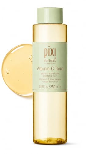 Pixi Beauty Vitamin-C Tonic | Aufhellender & Beruhigender Gesichtstoner mit Vitamin C & Ferulasäure | Alkoholfrei | 8,5 fl oz/250 ml