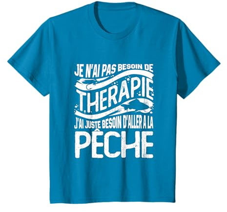 Tshirt Pêcheur Hommes Garçons Pêche Cadeau Poissons T-Shirt