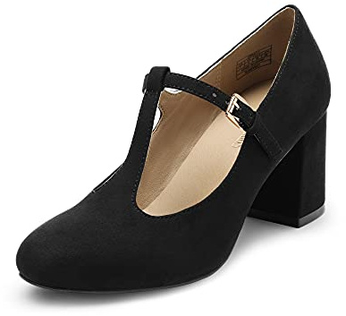 DREAM PAIRS Mary Jane Pumps mit T-Riemen, Hochzeitsschuhe für Damen