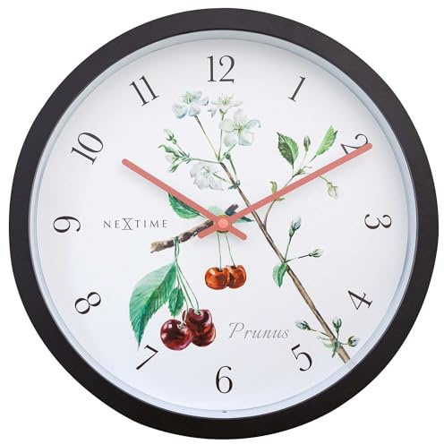 Nextime - Reloj de Pared Impermeable para Exteriores (30,5 cm), Color Blanco