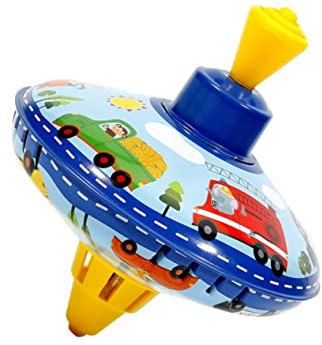 HEMOTON 1Stk Kreisel aus Blech Kinder entwicklung kindliche entwicklung Lernspiel für Kinder glitzernde Oberteile Spitze Geschenk für Jungen rotierendes Spielzeug aus Eisen Lernspielzeug
