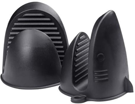 Humkopnl Guantes de horno lindos | Clip antiquemaduras en forma de tiburón | Clips antideslizantes para ollas, guante de microondas, protege tus manos
