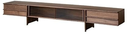 ATREDESES Soporte De TV Mueble de Entretenimiento de Madera Maciza de Nogal de 200 cm, Ideal for Sala de Estar, Hotel, terraza y recibidor. Soportes De TV para Sala De Estar(180cm)
