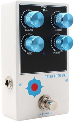 ZAICOLER Auto Wah Effektpedal för Basgitarr för Basister Som Uppträder Live Snabb Precis Spårning med Dynamisk Respons True Bypass Utan Signalförlust 4 Reglerknappar Aluminiumhölje