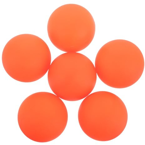 CHILDWEET 6 Piezas Puck de Hockey sobre Patines de Calle PVC Naranja, para Superficies Urbanas y Pavimento, Uso Exterior y Hockey sobre Patines
