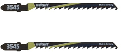 wolfcraft 2 Stichsägeblätter HCS L=100mm T-Schaft 3545000