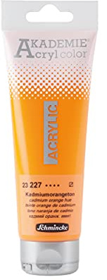 Schmincke AKADEMIE Acryl color Kadmiumorangeton in 120 ml-Tube, 23 227 012