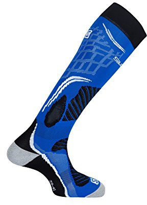 Salomon, 1 Paar hohe Unisex-Socken, X PRO, Polyamid/Polypropylen, Größe: M (39-41), Blau/Schwarz (Union Blue/Black), L37885900