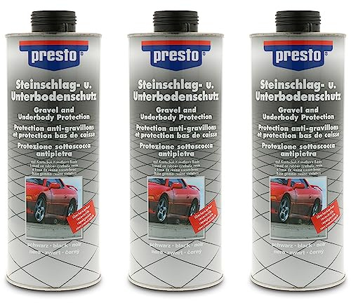presto 3X 1 L Liter Steinschlag-Unterbodenschutz schwarz Steinschlagschutz