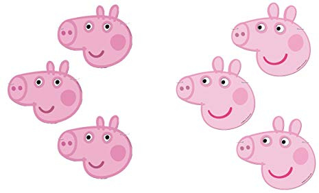 Peppa Pig 0553, Packung 12 Masken, für Partys und Geburtstage