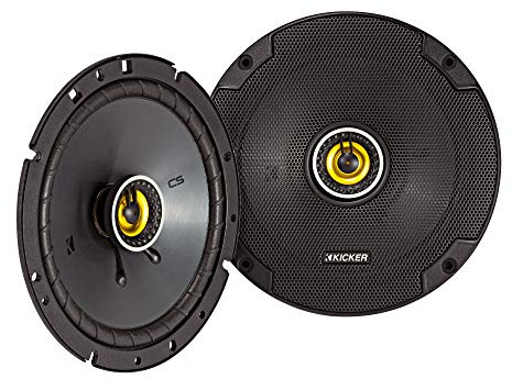 KICKER 46CSC674 CS-Series CSC67 6.75-Inch (165mm) Coaxial Speakers, 4-Ohm (Pair)