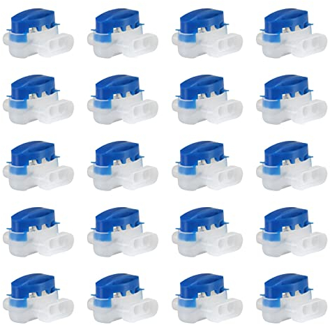 Berdso 20 x Kabelverbinder mit Gel Anschlussklemmen wasserdicht für Mähroboter Garten Outdoor