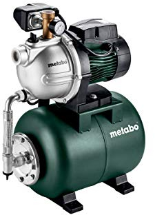 Metabo Hauswasserwerk HWW 3500/25 G – 600981000 – Nennaufnahmeleistung: 900 W– Max. Fördermenge: 3500 l/h – Ideal für 1-2 Regner – Max. Förderhöhe: 45 m – 4,5 bar