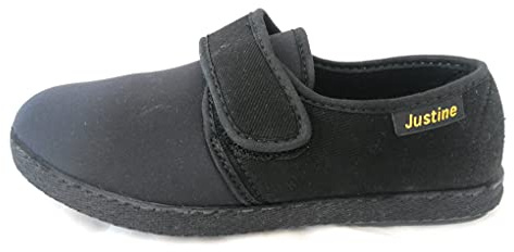 Justine 2066 pantofola bassa per non scivolare strappo tomaia elastica suola gomma antiscivolo altezza 1 5cm 35/41