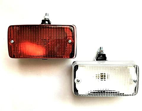 MelTruck - Luz Antiniebla Trasera LED Remolque y Luz de Marcha Atrás (142 x 75 x 64, Soporte Articulado, Universal, con Bombilla de 24 V)