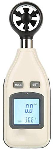 XIXIDIAN Anemometro Handheld Digital Meter di velocità del Vento di Misura Air Speed ​​Air Volume e Punto di condensa bulbo Umido di umidità di Temperatura Misuratore Flusso d'Aria per la Vela, HVAC,