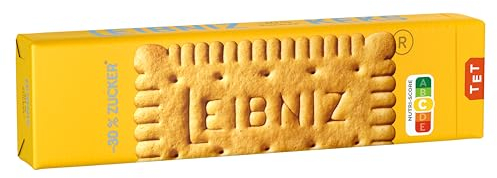 LEIBNIZ Butterkeks -30 % Zucker, 150 g, zuckerreduzierte Butterkekse, knusprige Kekse nur echt mit 52 Zähnen (1 x 150 g)