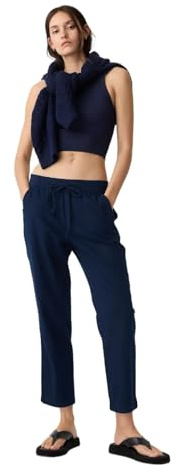 GAP Womens Easy Straight Pull-on Pants, True Indigo 340, Small US