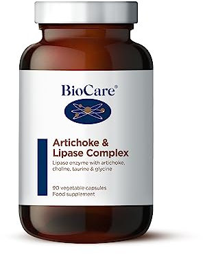 BioCare Artichoke & Lipase Complex | Supports Fat Digestion & Liver Health - 90 Capsules