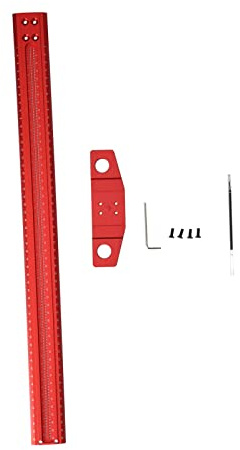 Fafeicy T-Lineal, T-Typ, Quadratisches Lineal, Rechtwinkliger Anreißer, Markierungslehre aus Aluminium, Holzbearbeitung, Messen, Tischlerwerkzeug für Glas (#3), Baulineale (500mm)