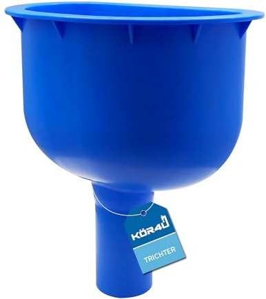 kör4u Trichter für Prüfstück blau mit Keilplastring 23,2x24x15,2cm Abwasser