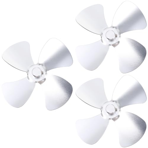 Ciieeo 3stücke Ersatz Lüfterblätter Für Wärmebetriebene Kaminofenventilatoren Leise Hitzebeständig Geeignet Für Holzofen Und Gaskamin Einfache Installation