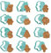 CAREDGO 12 PCS Emporte Pièces Noël, 3D Moule Biscuit Emporte Pièces 3D en Plastique Moule Cookie Pâtisserie Tampon Biscuit Noel Emporte-pièces 3D Moule à Biscuits pour Biscuits Pain Fondant Cookie