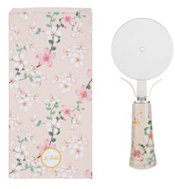 Collezione Magnolia & Watercolor 2025 Utensili decarati Bomboniere Idee Regalo Matrimonio Anniversario Promessa (Magnolia, Tagliapizza 15 cm)