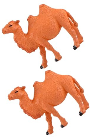 SUPVOX Ornements Miniatures De Chameaux 2 Pièces Figurines Décoratives pour Maison Et Bureau Accessoires Miniatures pour Micro-Paysage Et Décoration De Table