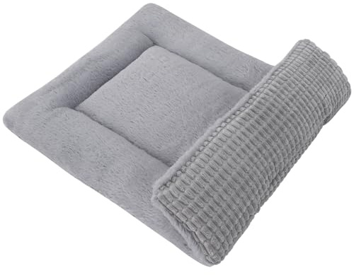 PET SPPTIES Hundebett Weiches und Warmes Matten Hundekissen Waschbarn kuschelig Umkehrbar Haustier Sofakissen PS085 (90X70 cm, Full Grey)