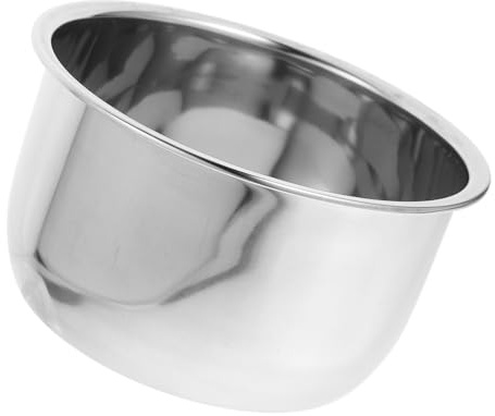 TOPPERFUN Recipiente para cocinar de acero inoxidable tazón de fideos ensaladera de metal tazón para mezclar ensalada tazón de condimentos tazón para batir acero inoxidable 304 Plata