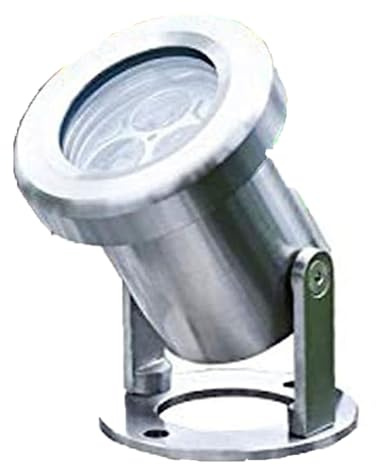 THEGA Submersible LED Fountain Light - Swimming Pool Underwater Spotlight, IP68 Waterproof Stainless Steel Landscape Lights, 12/24V Outdoor Pond Light, for Garden Square Lighting(RGB,3W(24V))