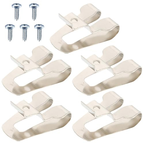 Ipetboom Ganchos para Cinturón de Herramientas Eléctricas de Acero, 5 Unidades con Tornillos, Soporte Resistente para Portaherramientas, Clip de Cinturón para Taladros y Perforadoras,