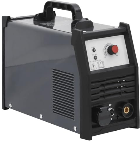 Cortador de plasma de 40 A con tecnología inverter, 230 V, 12 mm de grosor de corte, incluye antorcha de corte, abrazadera de tierra y accesorios, ideal para taller, obras, corte de metal y reparación