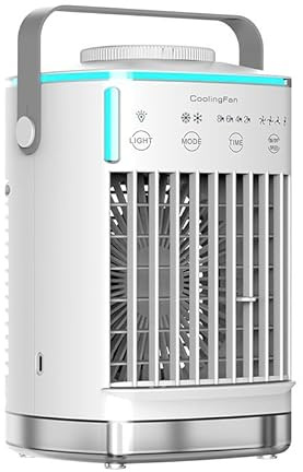 CoolBreeze Pro 2.0 Portable Air Conditioner Fan 5-in-1 Smart Mobile AC Water Cooling Fan(White - 700ML)