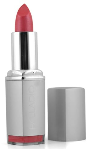 Palladio Herbal Lipstick, Rich Pigmented and Creamy, Infused with Aloe Vera, Chamomile & Ginseng, Prevents Lips from Drying, Combats Fine Lines, Long Lasting Lipstick, Precious