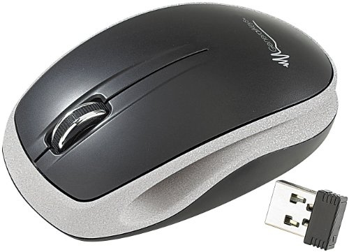 GeneralKeys Maus: Optische Bluetrace Mini-Funkmaus 2.4 GHz mit Mini-Receiver (Kabellose Maus, Optische, PC)