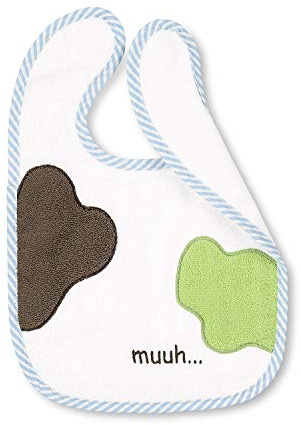 Sterntaler Plastik-Klettlätzchen Wieslinge, Größe: 26 x 38 cm, Weiß