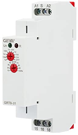 Delay Relay-GRT8-B1 Relé de Tiempo de Función única Micro Apagado Tiempo de Retardo Repetición del Temporizador de Ciclo Relé Carril DIN AC 220V