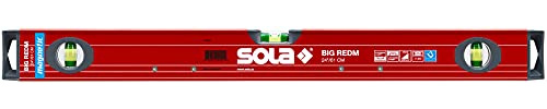 SOLA LSB24LM Box Beam Magnetische Wasserwaage, groß, Rot, 61 cm