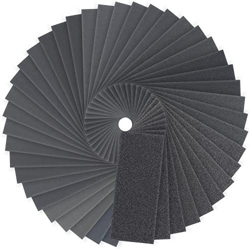 Schleifpapier 120 bis 3000 Körnung Trocken Nass 23x9cm Schmirgelpapier zum Holz Metall Autos 84 Stück