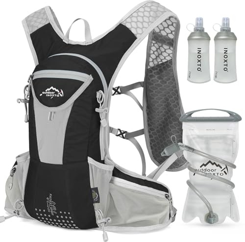 IX INOXTO Hydration Pack Backpack, Lightweight Water Backpack with 2L Leakproof Hydration Bladder Daypack for Men Women,Running Hydration Vest for Outdoor Trail