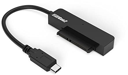 Maiwo K104AG2 10Gbps USB3.1 Gen2 à 2,5 HDD/SSD 2TB Jusqu'à 12,5 mm SATA III adaptateur avec câble USB C 10cm