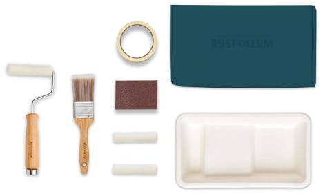 Rust-Oleum Ready to Roll - Eco Paint Kit (Small) - Bathroom Tile Gloss Deep Blues