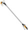 RESTMO Langer Teleskop Gießstab 92-152 cm, Lang Gartenbrause Metall mit 180° schwenkbaren Kopf | 7 Sprühmustern | Durchflusskontrolle | Bewässerung Zauberstab zum Blumenampeln und Sträucher, Gelb