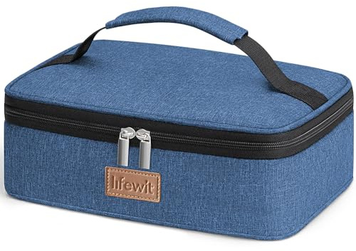 Lifewit Kühltasche Klein, Lunchbox, Lunchtasche, Faltbar Isoliertasche 4L | Faltbar, Tragbar Thermotasche, Leichte Lunchbag für Unterwegs, Arbeit, Reisen, Büro, Picknick, Dunkelblau