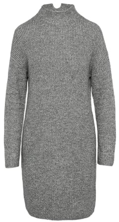 s.Oliver Strickkleid mit Stehkragen und überschnittenen Schultern